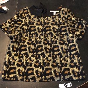 BNWT Anthropologie Hutch Leopard Top Sz M.